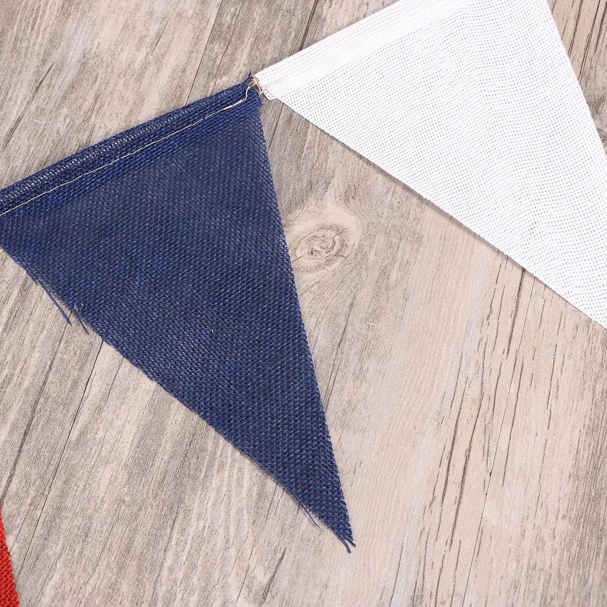 Fourth of July Burlap Banner - Patriotic Indoor/Outdoor House Decorations for The Aesthetic Room