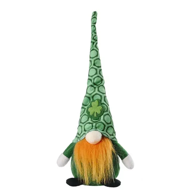 St. Patrick's Day Plush Gnome Faceless Doll Decoration