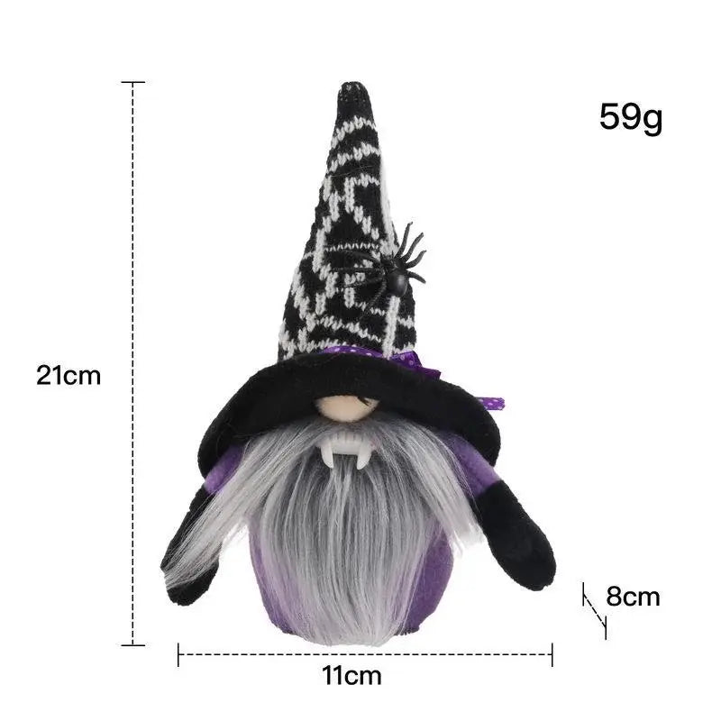 Adorable Spider Gnomes Plush Doll: Vampire Gnomes for Halloween Home Decoration