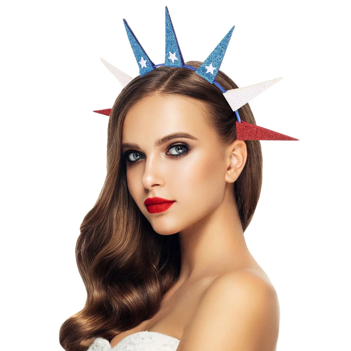 Independence Day Headband - 4th of July Headdress Tiara Costume Hair Hoop with Flash