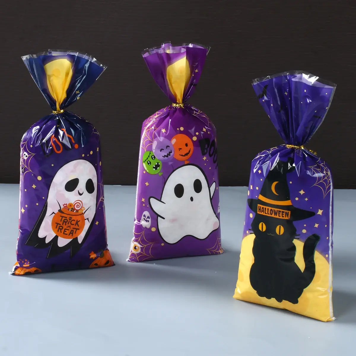 2023 Halloween Candy Bags: Home Decoration and Party Supplies for Halloween, Perfect for Packaging Cookies, Desserts, and Baked Treats