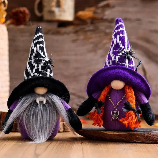 Adorable Spider Gnomes Plush Doll: Vampire Gnomes for Halloween Home Decoration