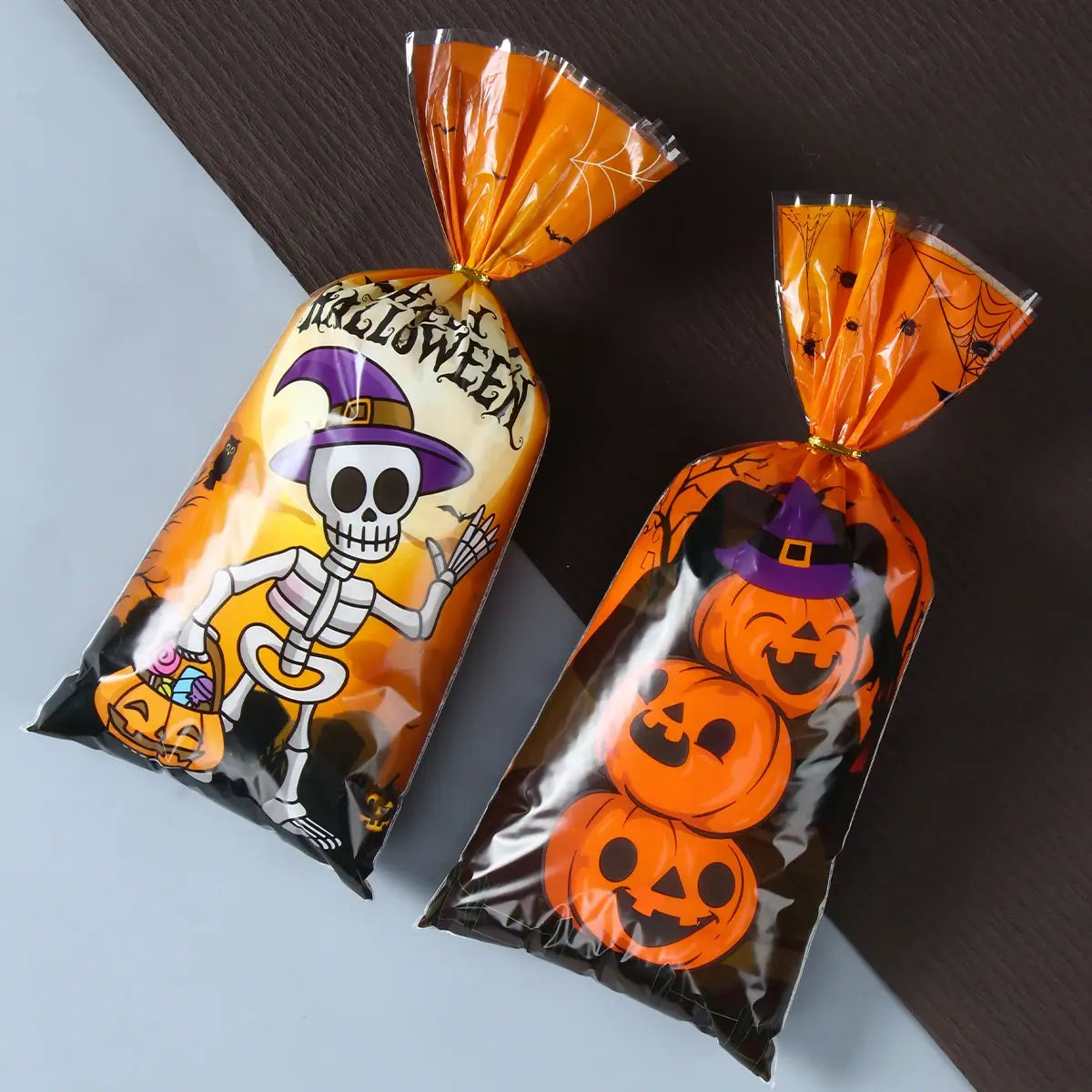 2023 Halloween Candy Bags: Home Decoration and Party Supplies for Halloween, Perfect for Packaging Cookies, Desserts, and Baked Treats