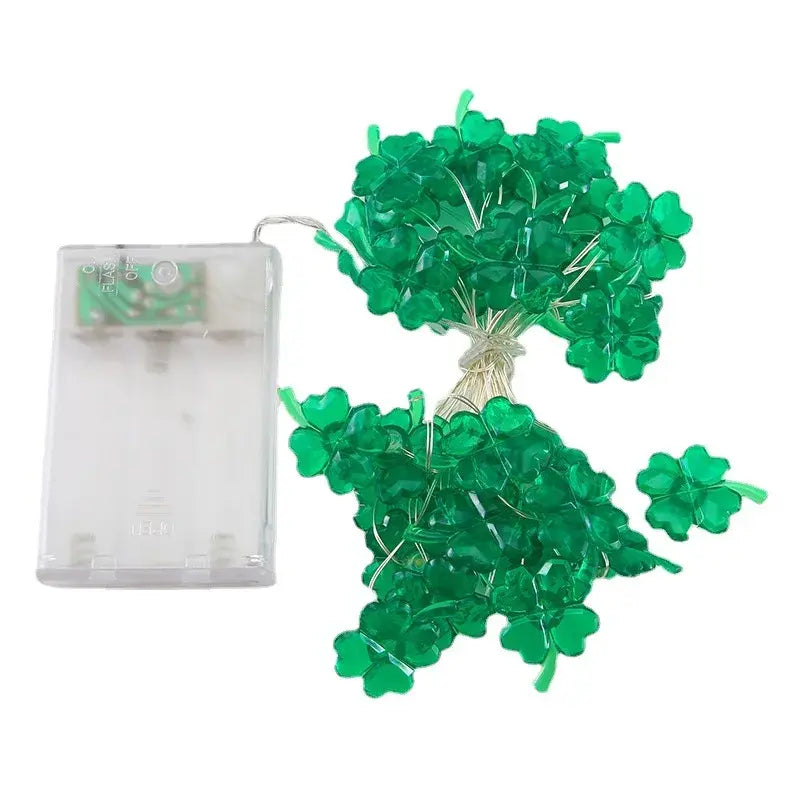 Shimmering Saint Patrick's Day LED Lights String - 2 Meters with 20 LEDs