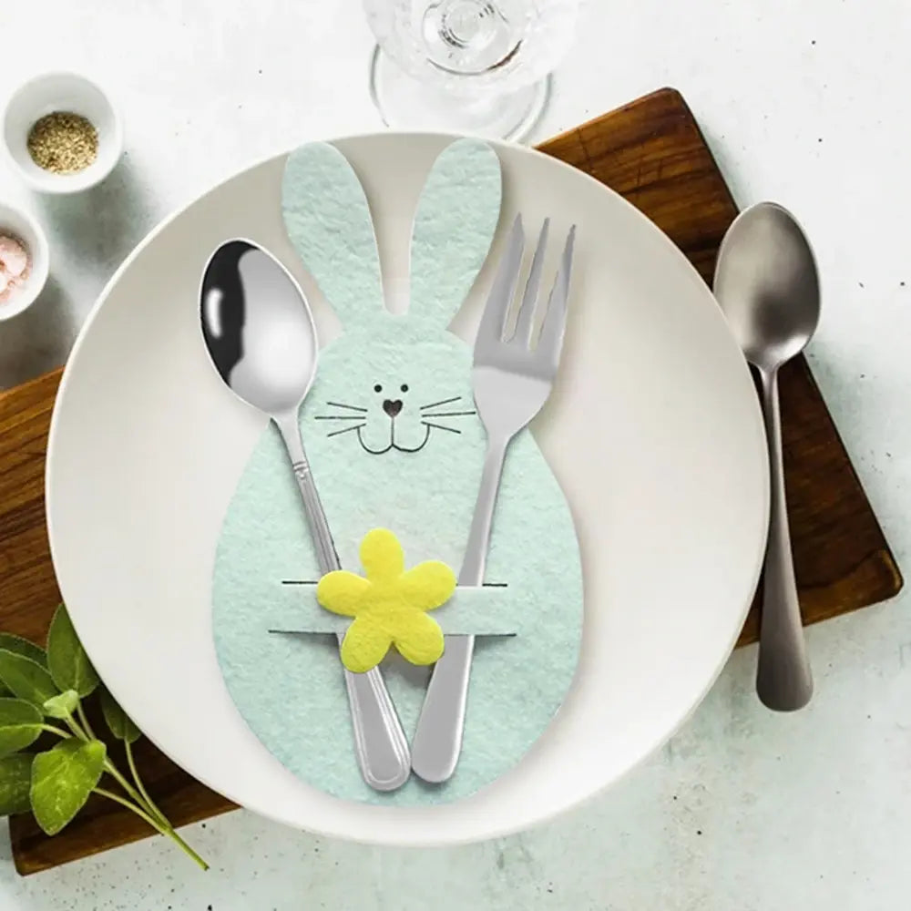 4Pcs Easter Knife Fork Holder