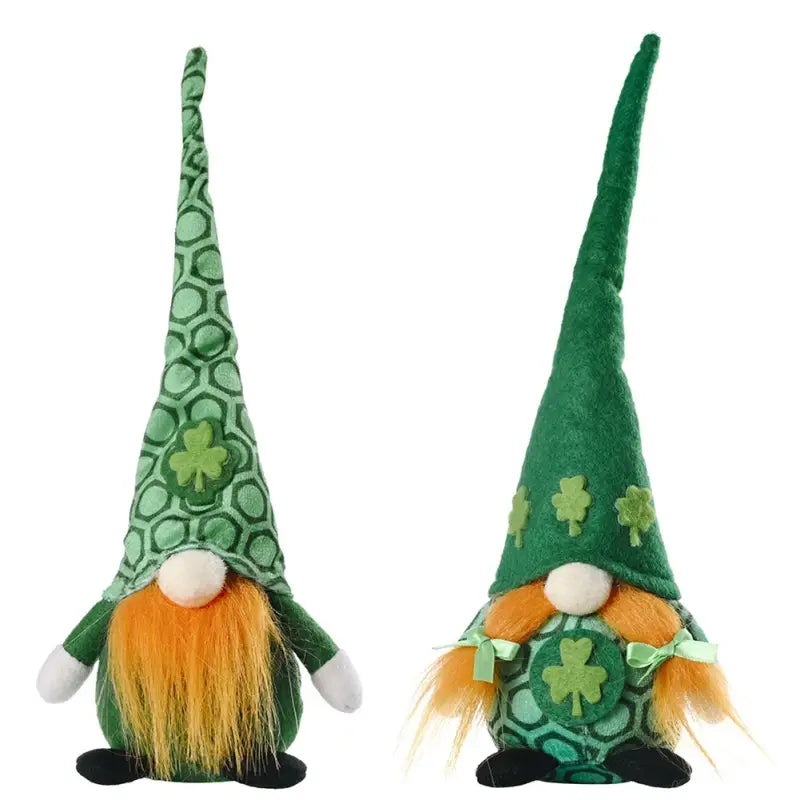 St. Patrick's Day Plush Gnome Faceless Doll Decoration